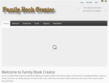 Tablet Screenshot of familybookcreator.com